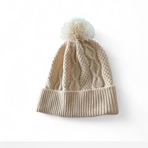 |Urban Outfitters| Pom Cable Knit
Beanie Soft Pink NWT